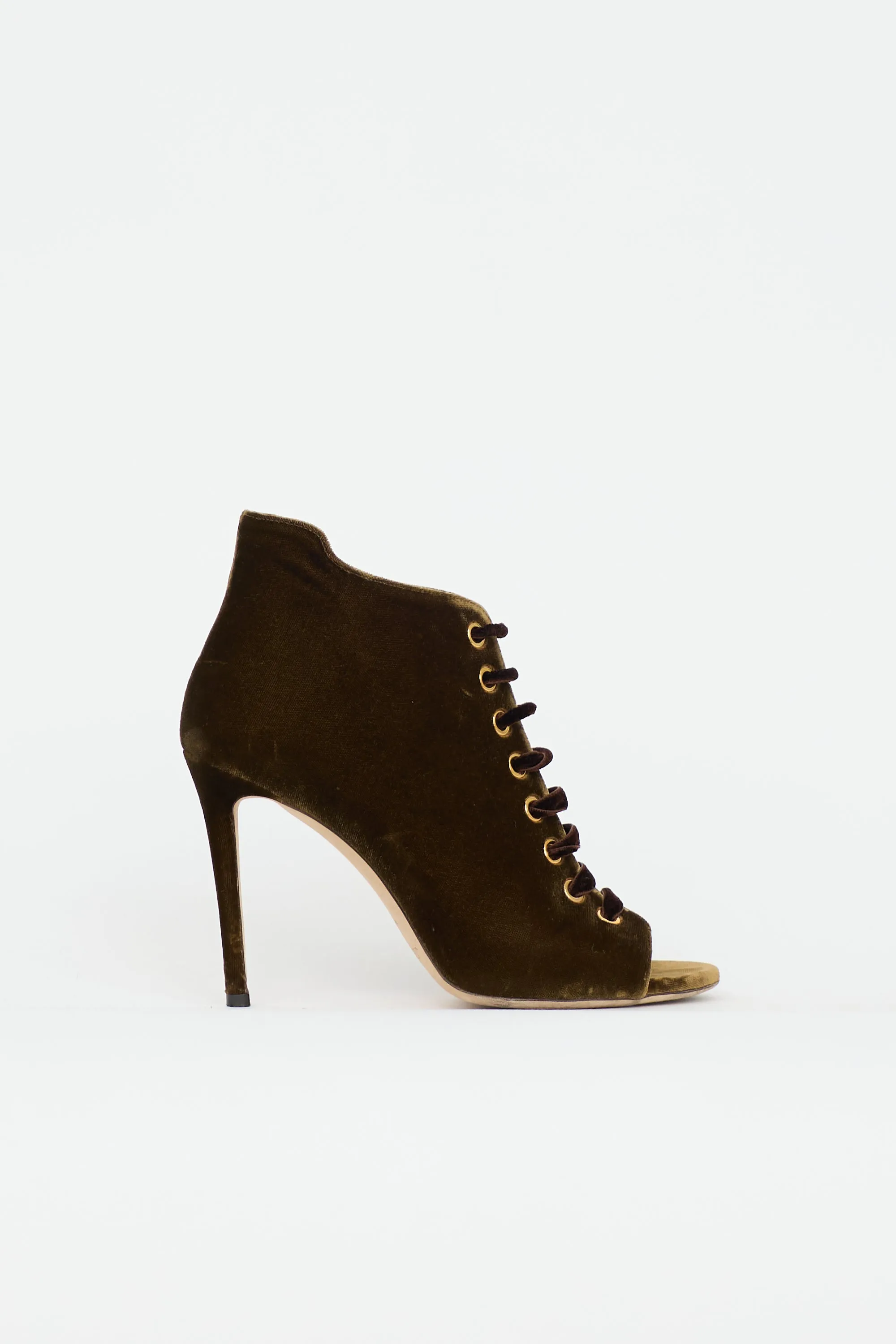 Velvet Bootie Heel sold by VSP Consignment