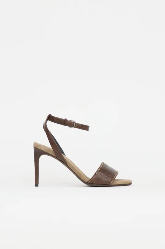 Leather Monili Sandal made by Brunello Cucinelli