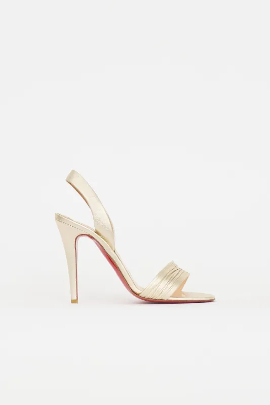 Leather Slingback Sandal made by Christian Louboutin