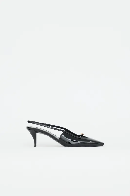 Patent Blade Heel made by Yves Saint Laurent