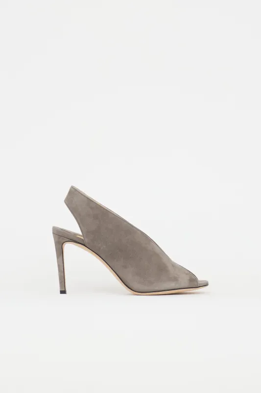 Suede Shar Slingback Heel made by Jimmy Choo