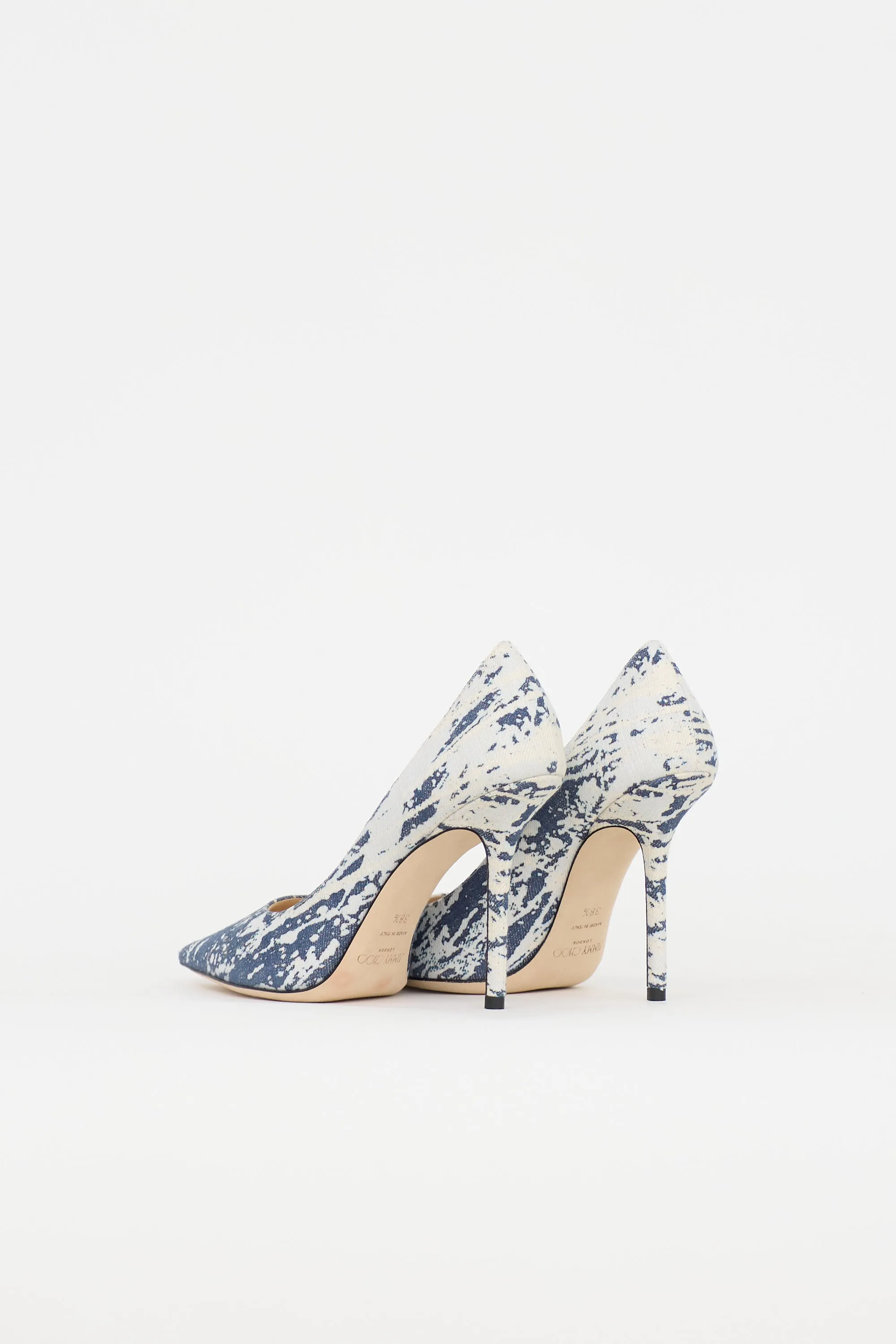 Denim Printed Love Pump sold by VSP Consignment product image thumbnail 4