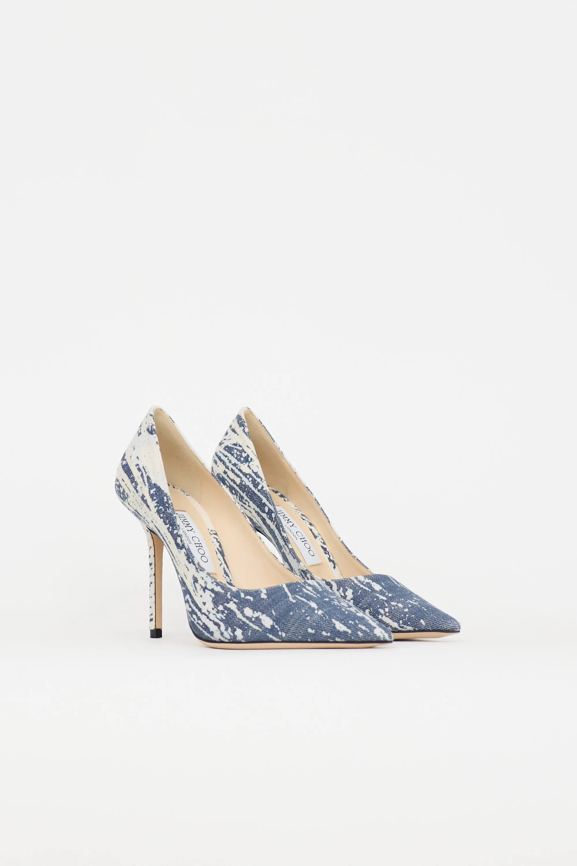 Denim Printed Love Pump sold by VSP Consignment product image thumbnail 2