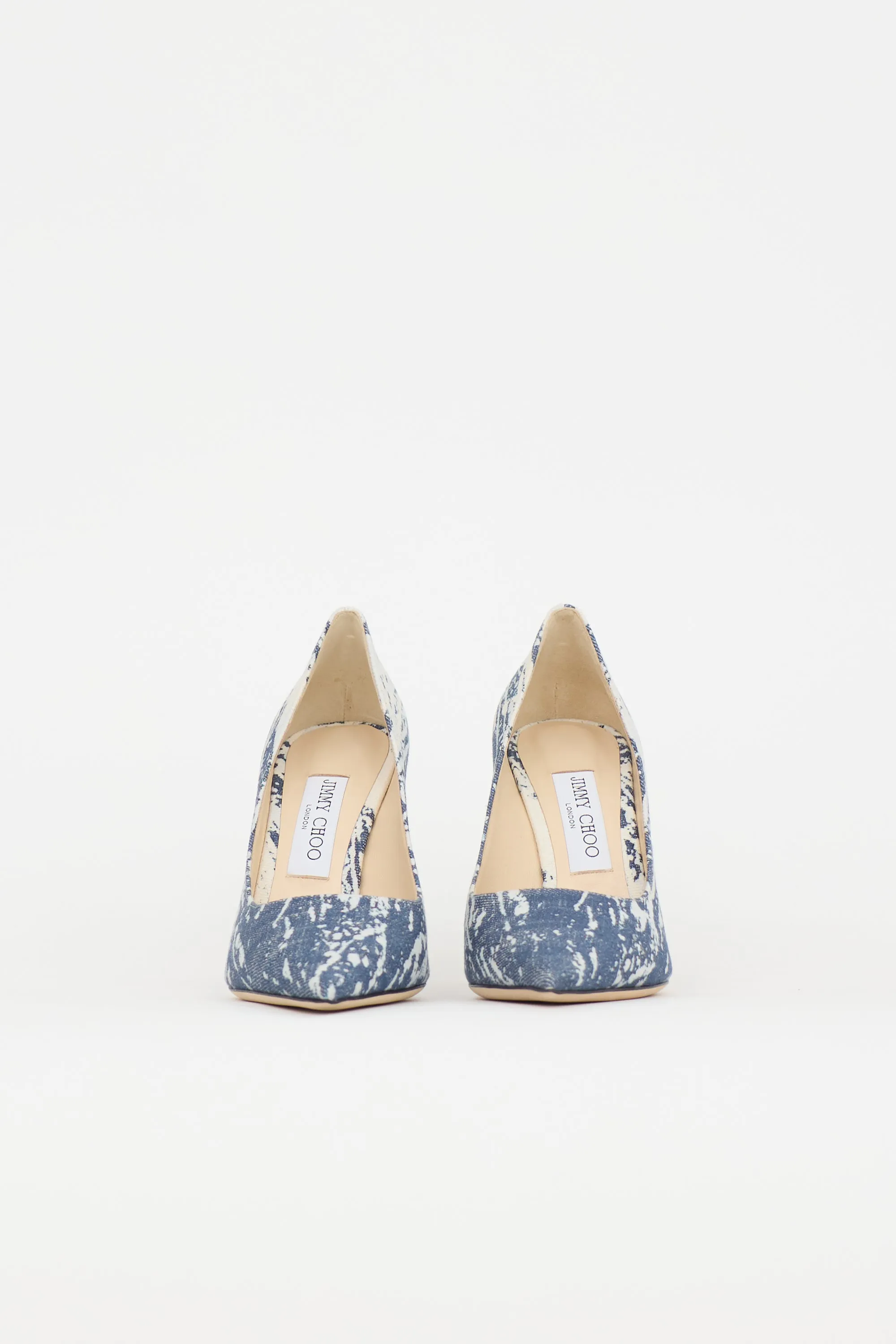 Denim Printed Love Pump sold by VSP Consignment product image thumbnail 3