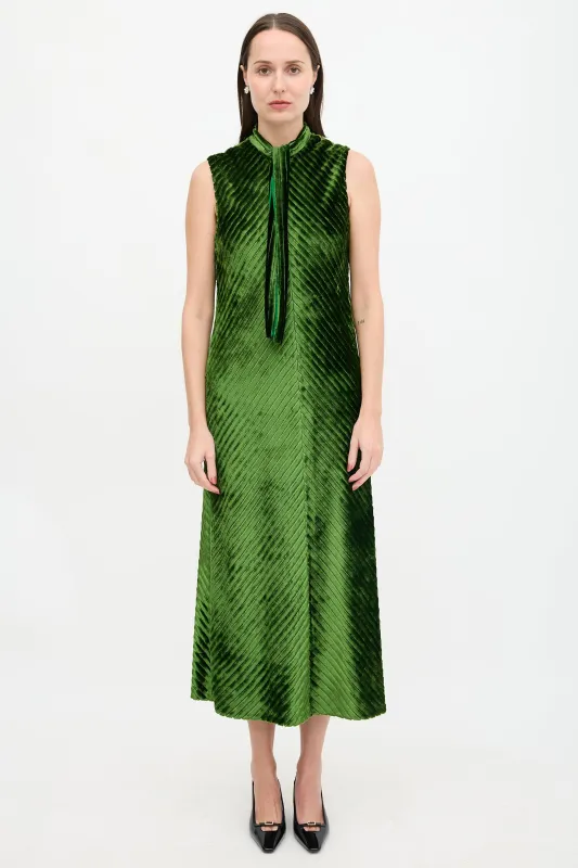 SS 2020 Velvet Chevron Dress made by Prada