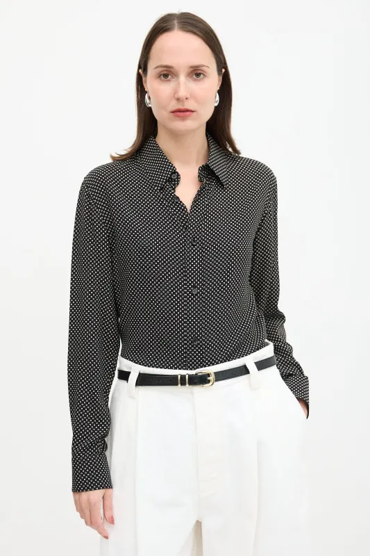 Square Patterned Shirt made by Celine