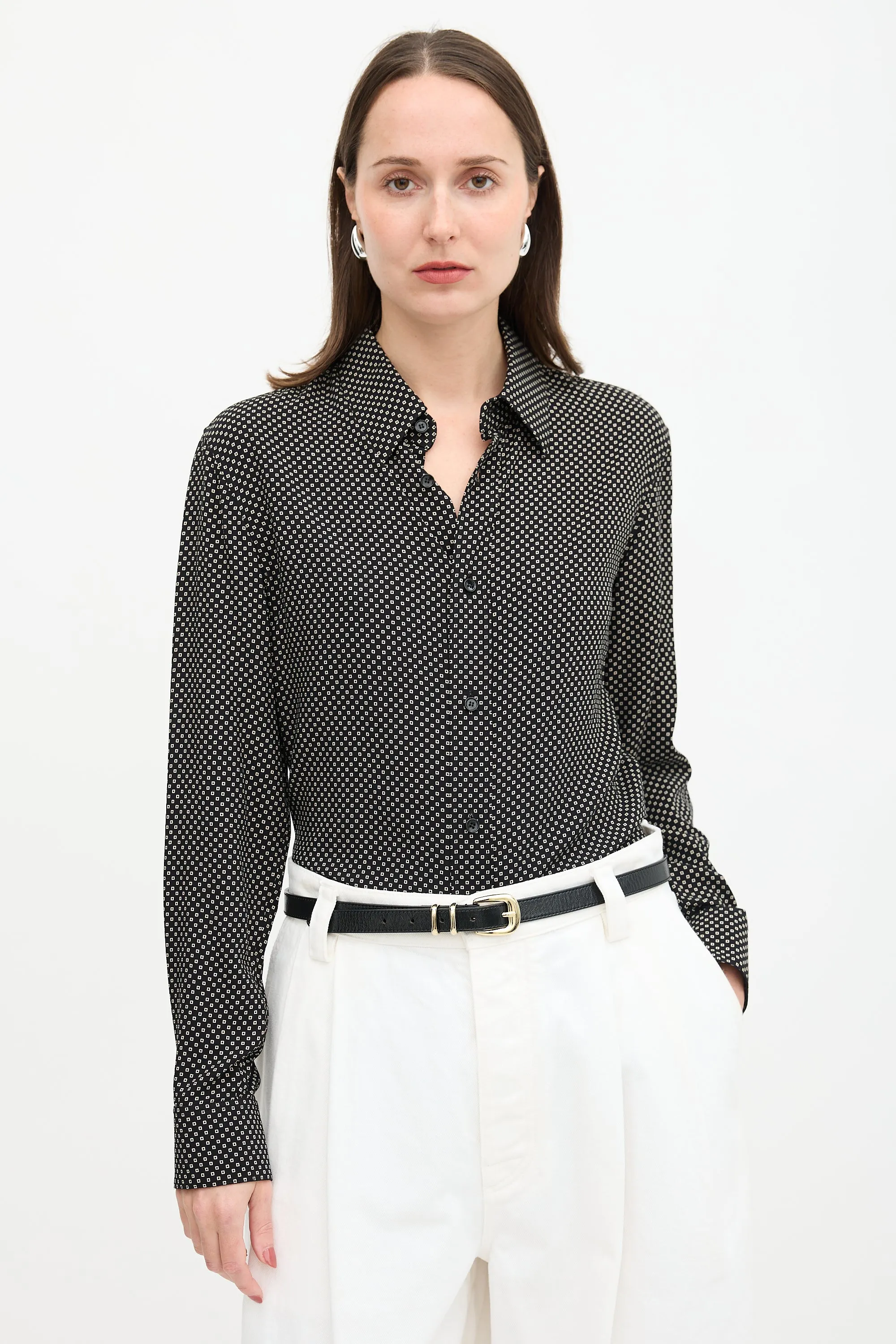 Square Patterned Shirt sold by VSP Consignment