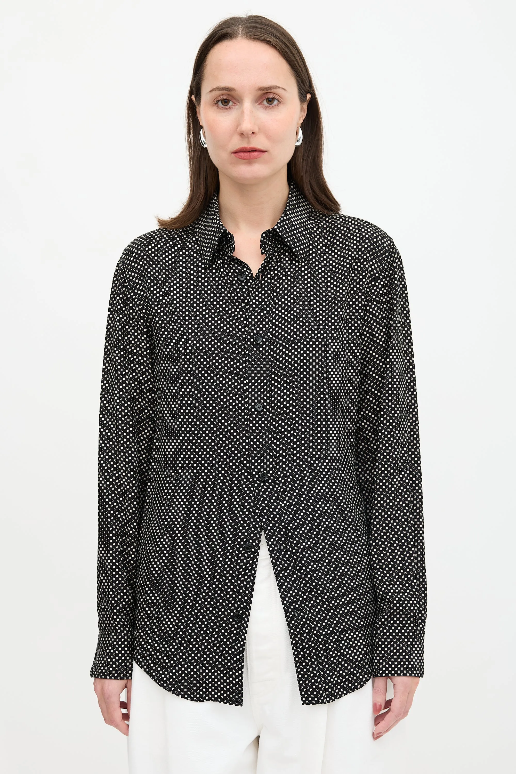 Square Patterned Shirt sold by VSP Consignment product image thumbnail 3