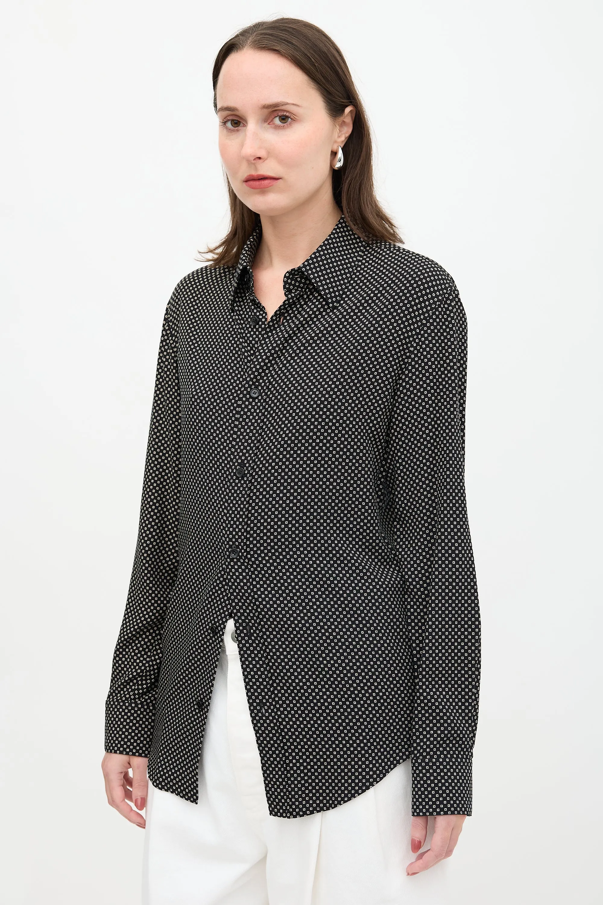 Square Patterned Shirt sold by VSP Consignment product image thumbnail 4