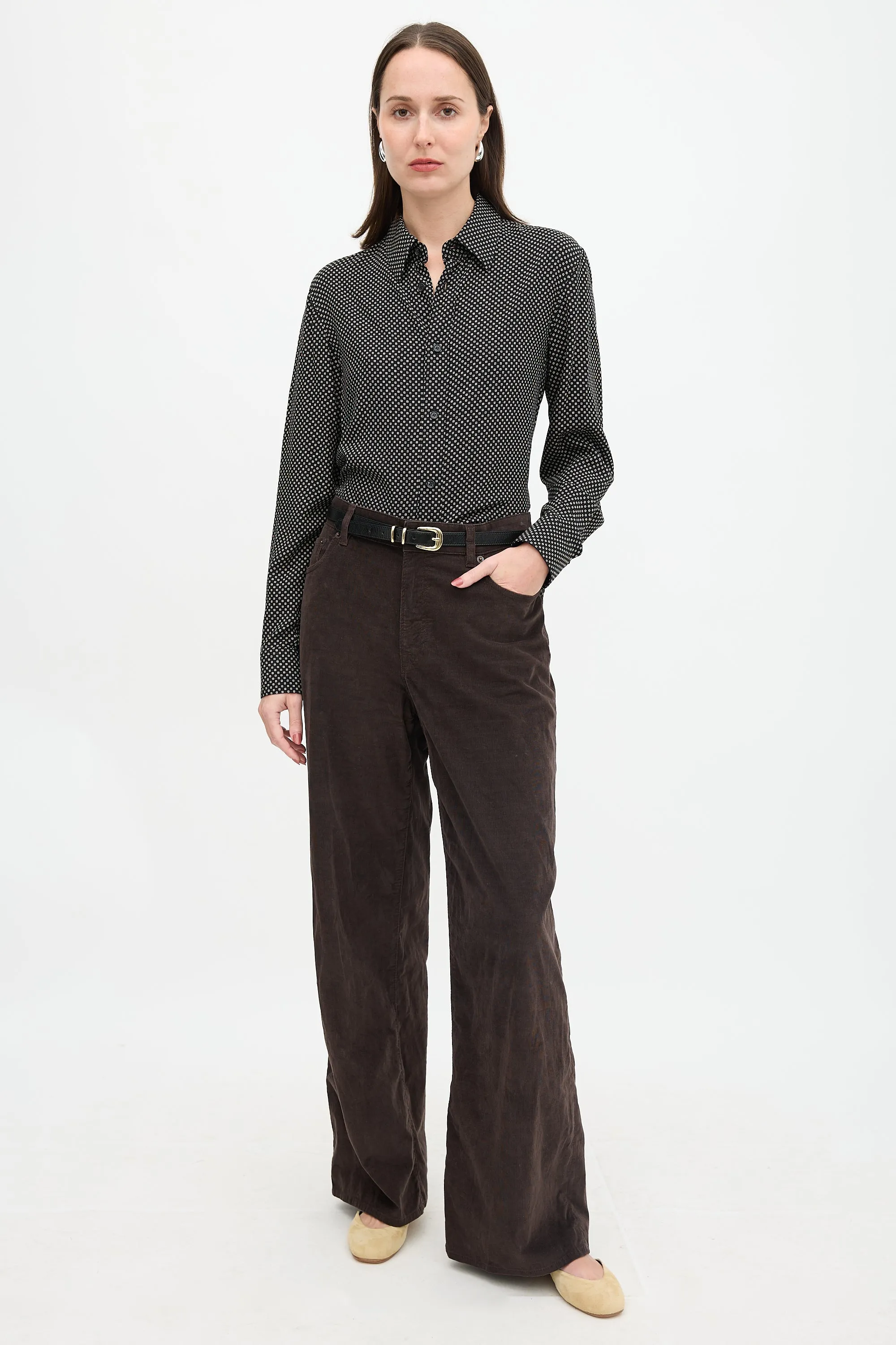Corduroy Eglitta Wide Leg Trouser sold by VSP Consignment product image thumbnail 2