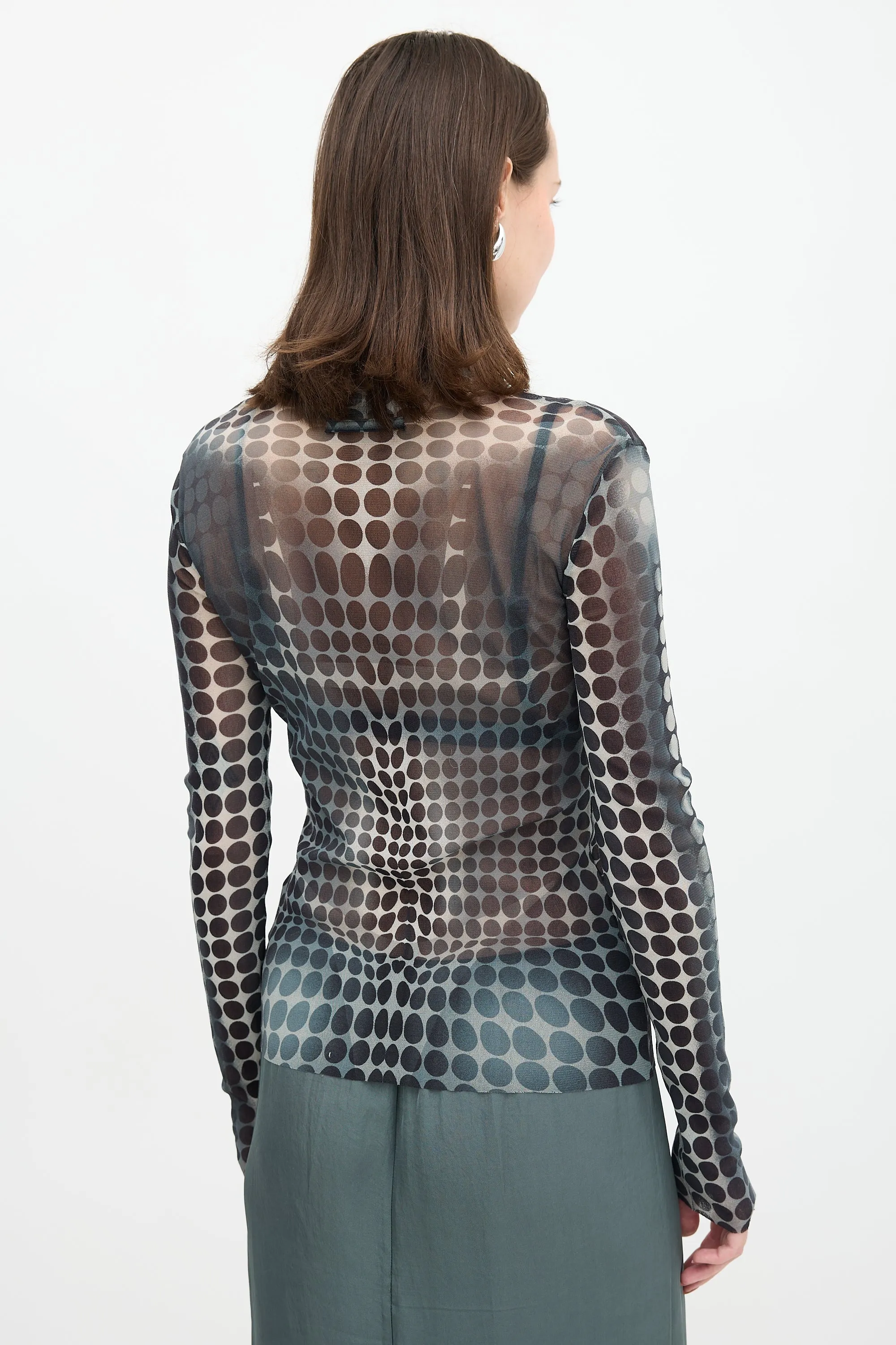 Mesh Polka Dot Top sold by VSP Consignment product image thumbnail 4
