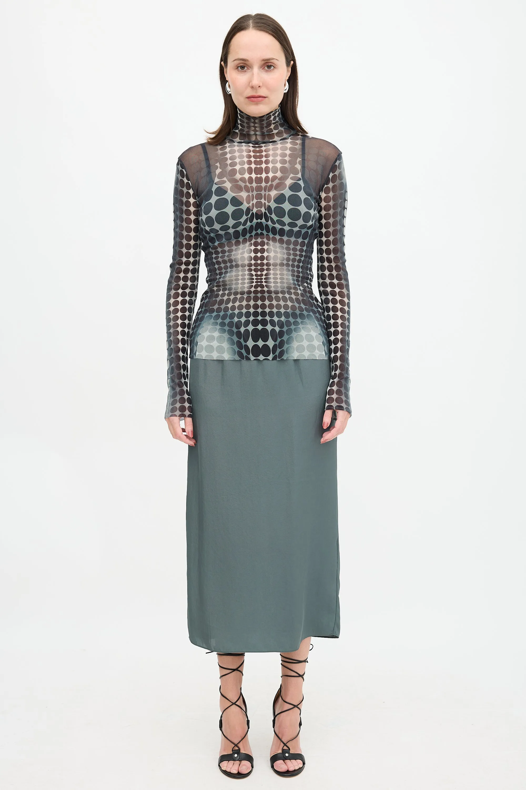 Mesh Polka Dot Top sold by VSP Consignment product image thumbnail 2