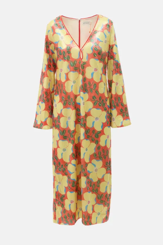 Floral Sequin Terry Dress made by Rhode
