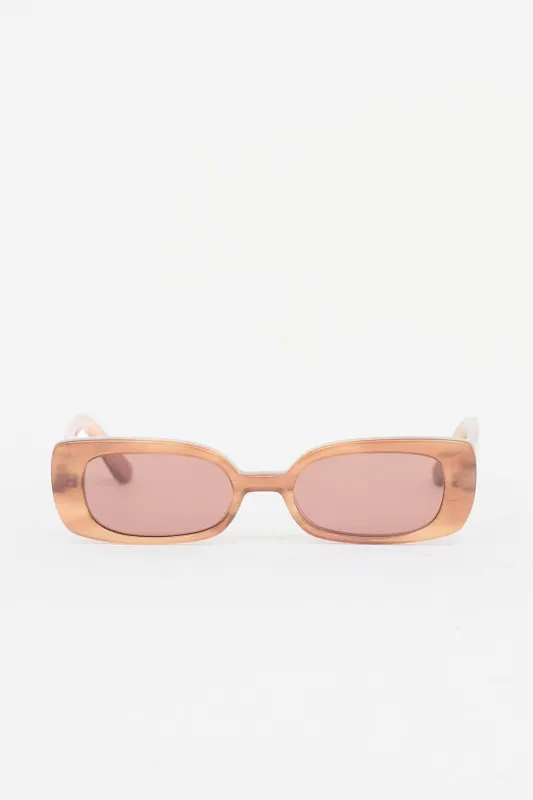 La Petite Rectangular Sunglasses made by Velvet Canyon