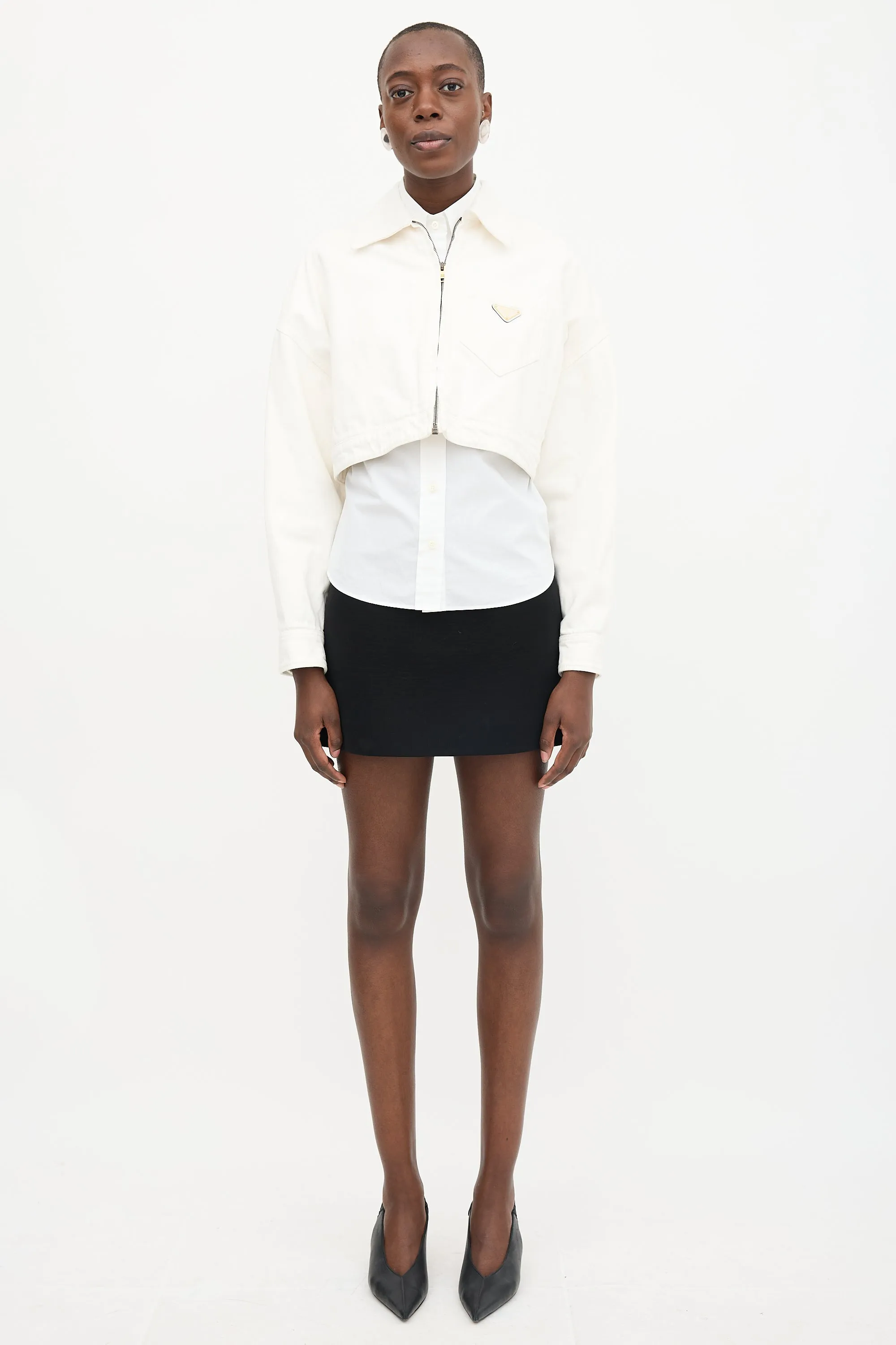 2023 Denim Cropped Jacket sold by VSP Consignment product image thumbnail 3