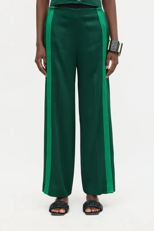 Satin Striped Pant made by Valentino