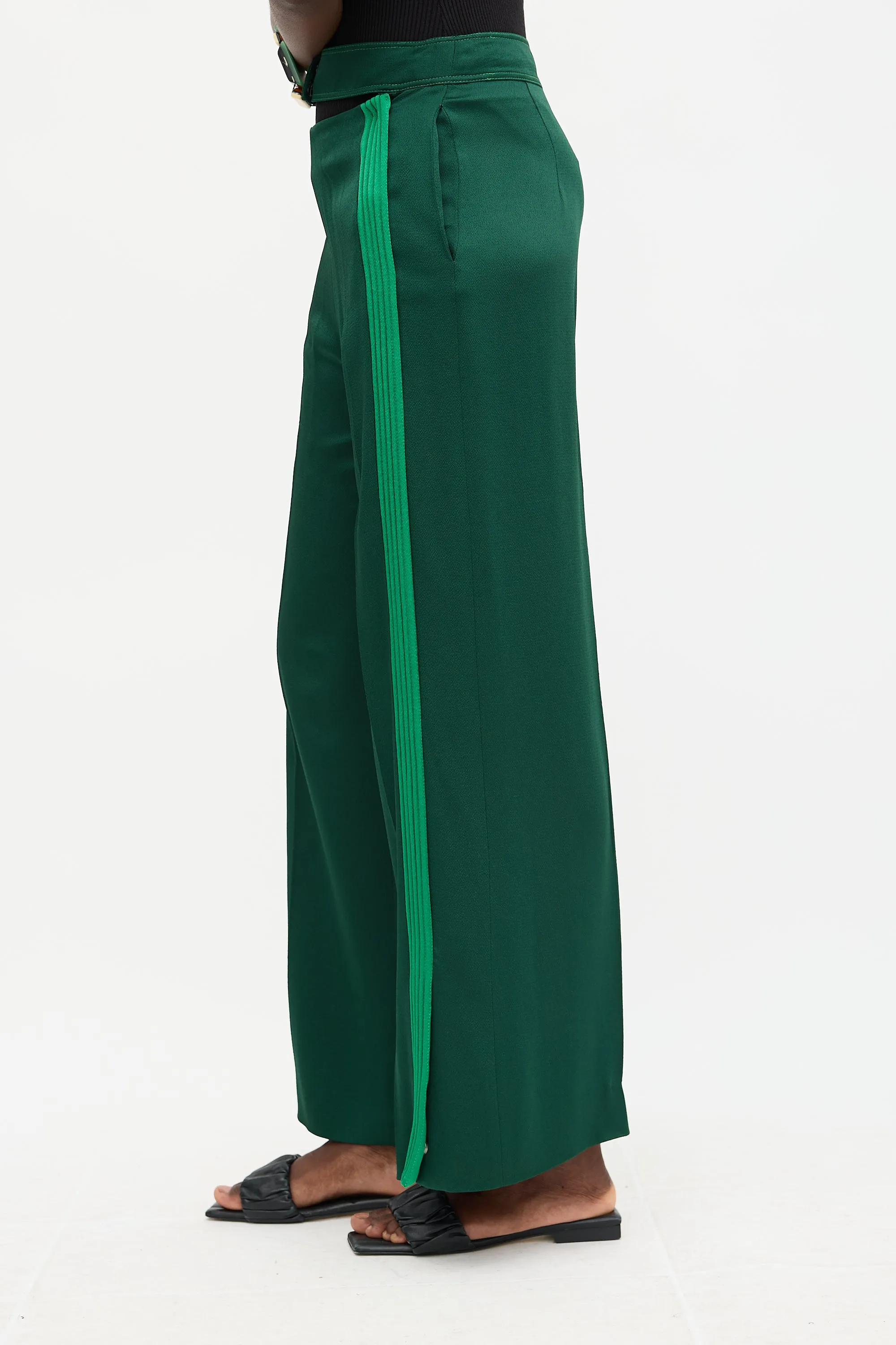 Satin Striped Pant sold by VSP Consignment product image thumbnail 3