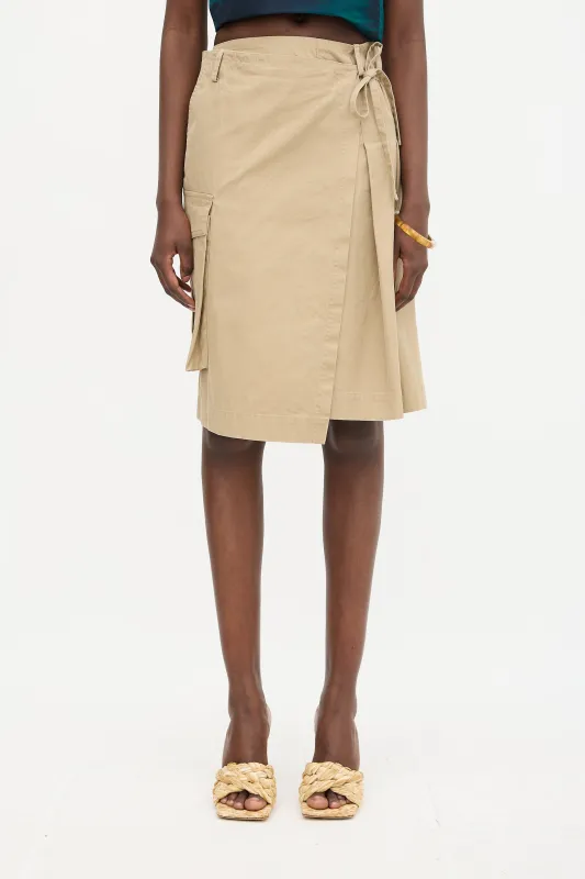 Cargo Wrap Skirt made by Dries Van Noten