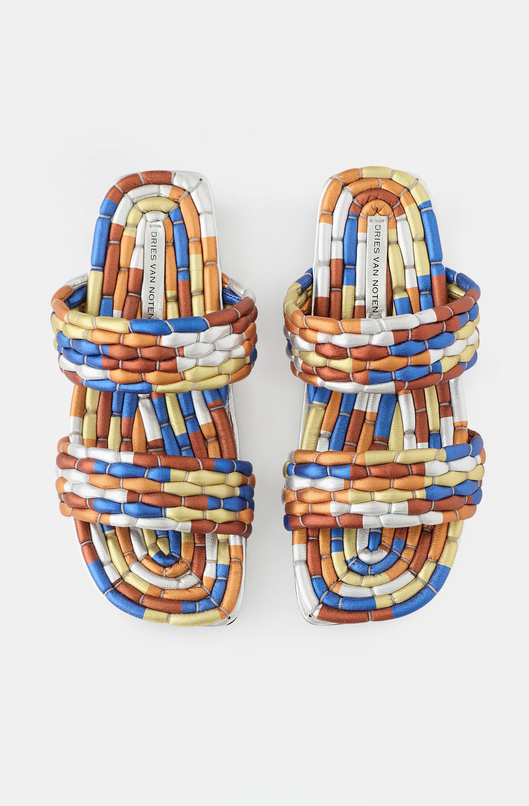 Metallic Leather Woven Sandal sold by VSP Consignment product image thumbnail 2