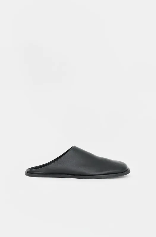 Leather Ty Flat Mule made by Studio Nicholson