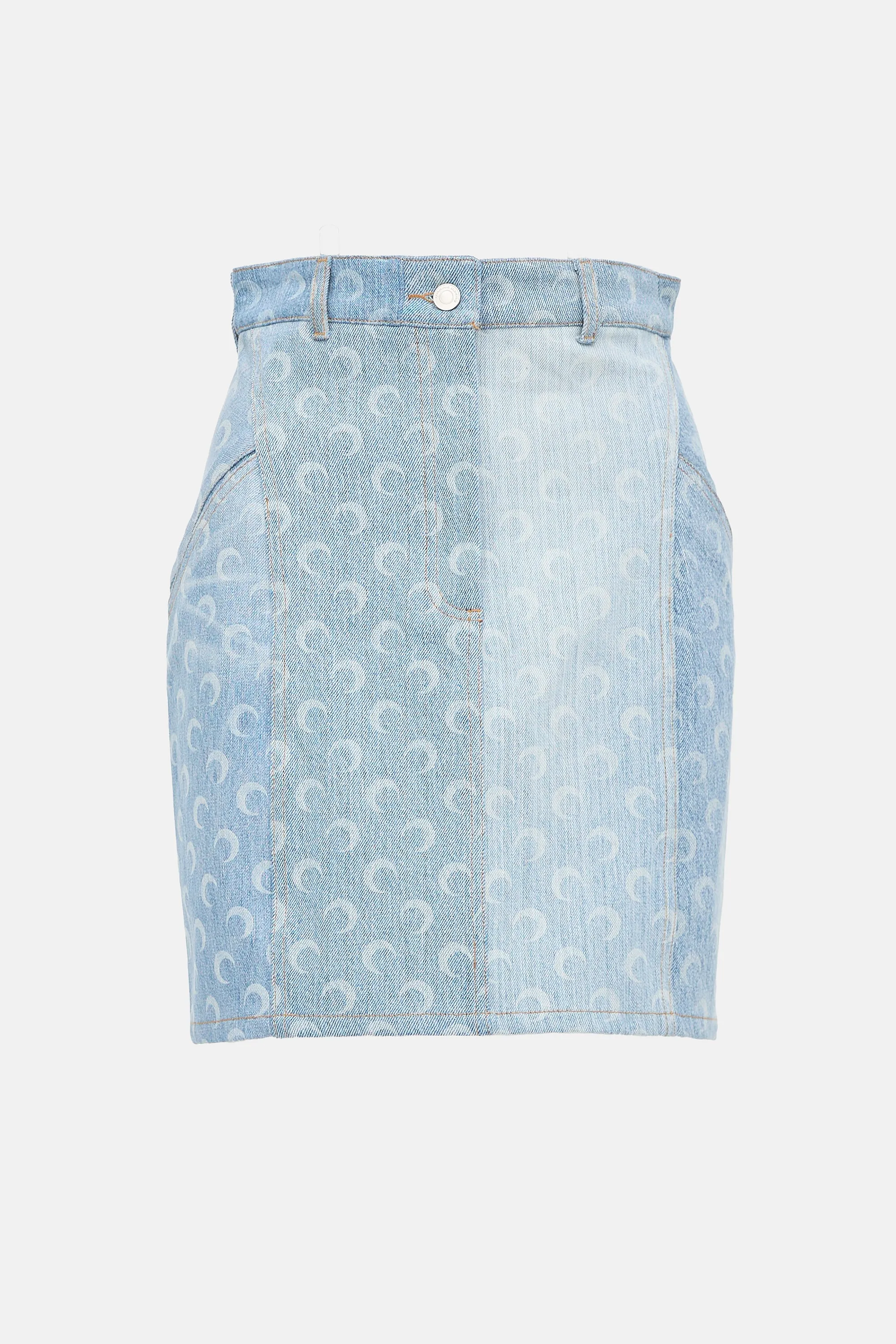 Denim Moon Printed Skirt sold by VSP Consignment