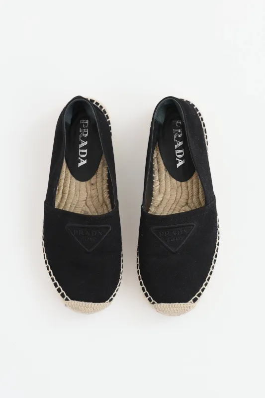 Logo Espadrille Flat made by Prada