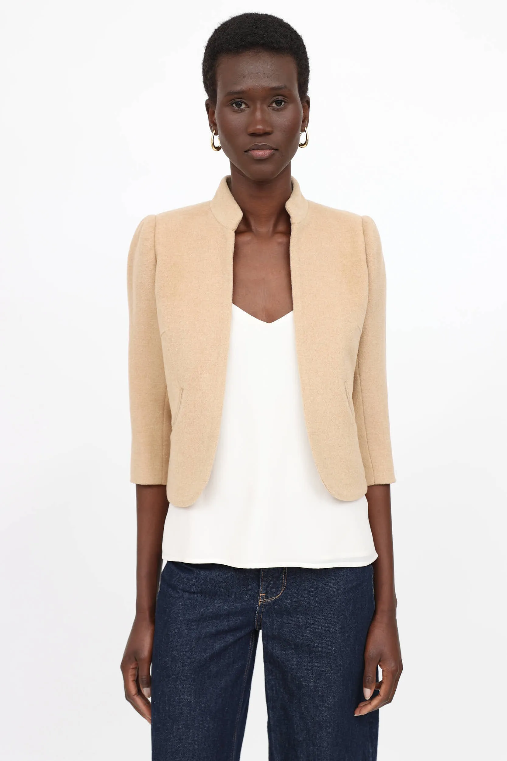 Textured Hair Open Jacket sold by VSP Consignment