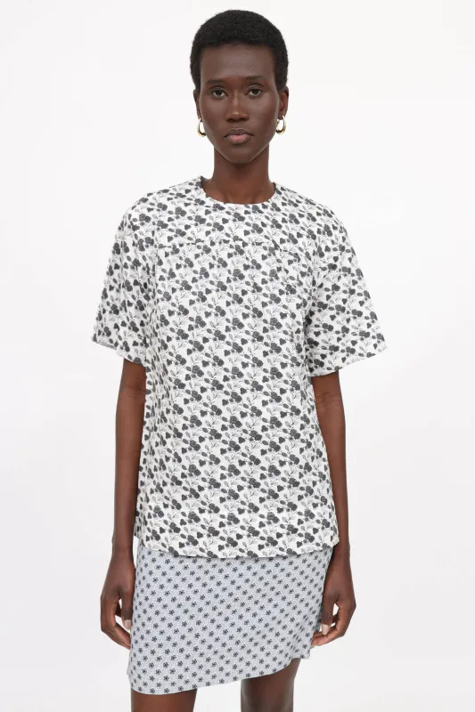 Cotton Patterned Top made by Louis Vuitton