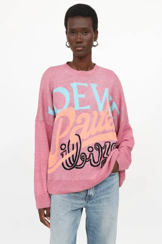 x Paula's Ibiza Logo Sweater made by Loewe