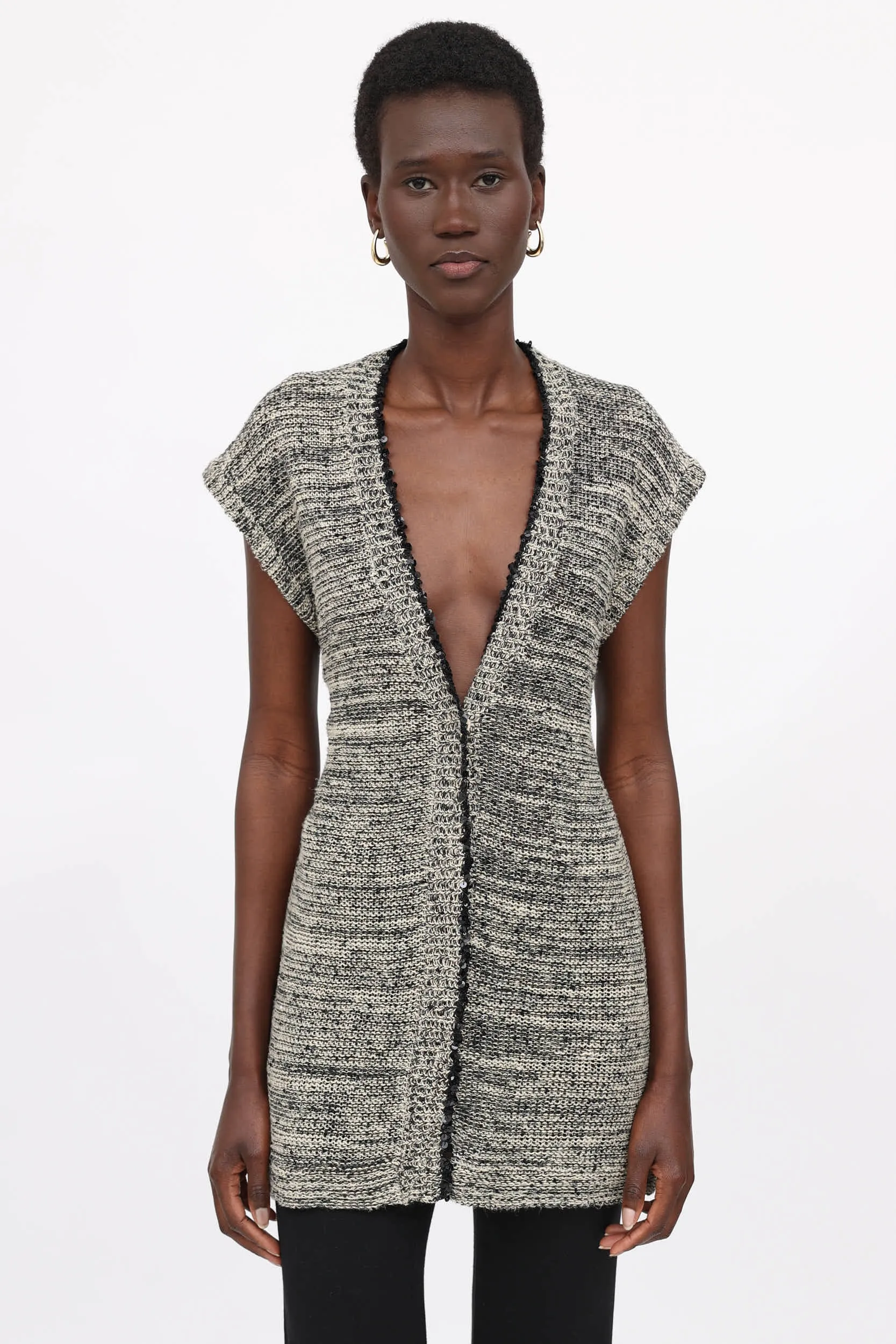 Knit Sequin Vest sold by VSP Consignment
