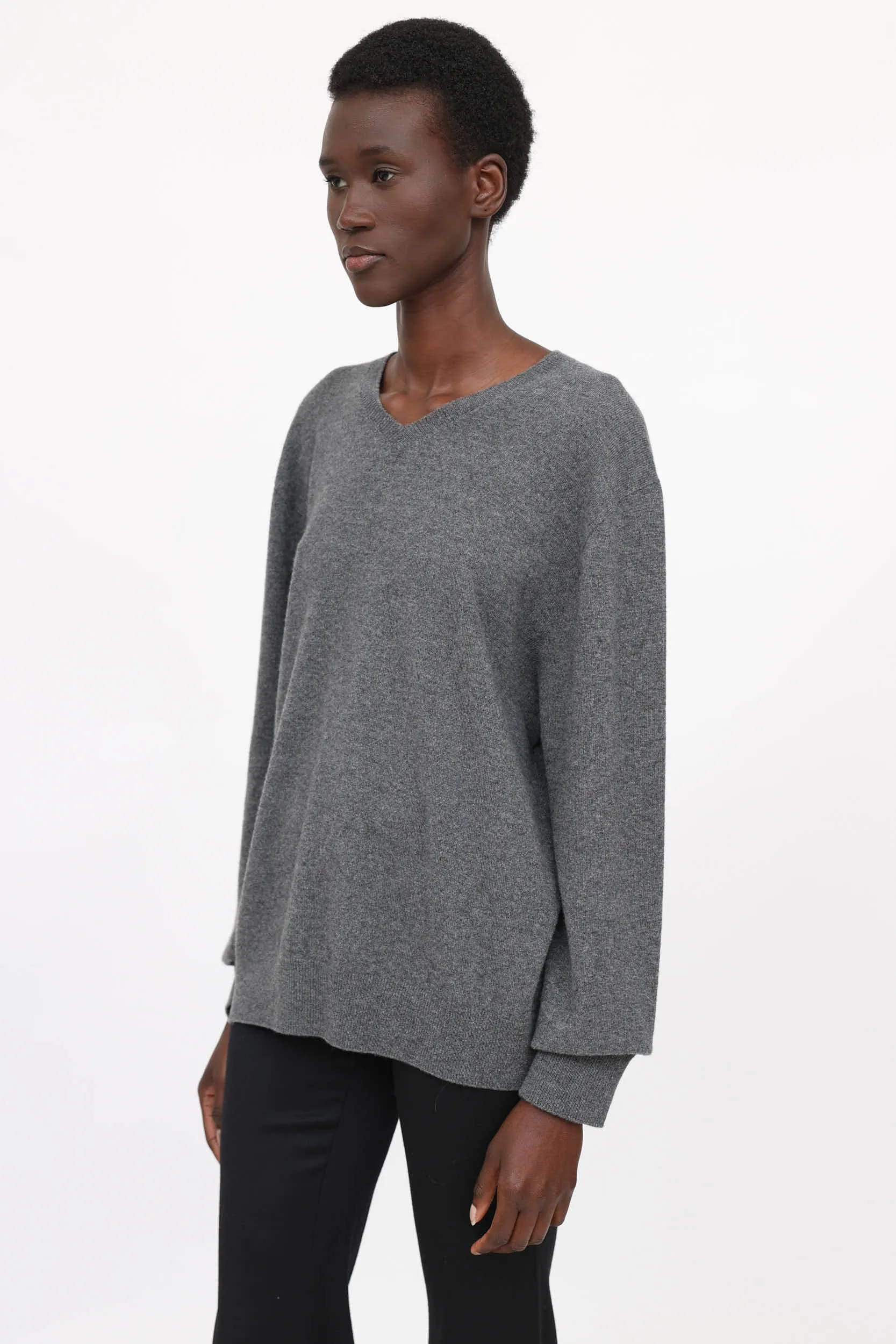 Cashmere V-Neck Sweater sold by VSP Consignment product image thumbnail 3
