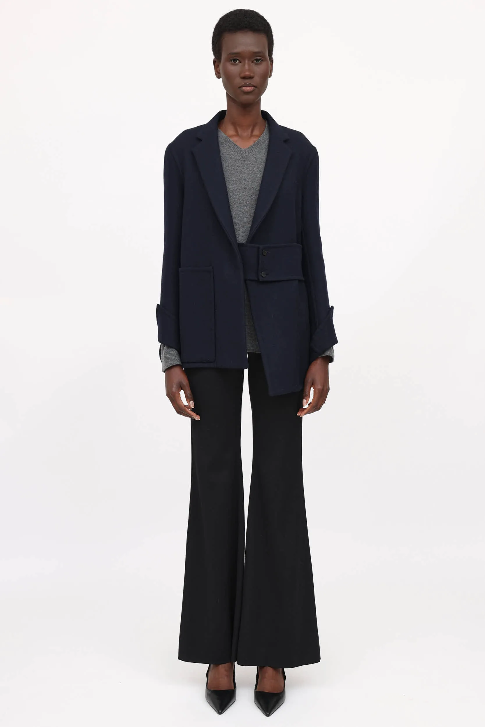Wool Belted Jacket sold by VSP Consignment product image thumbnail 2