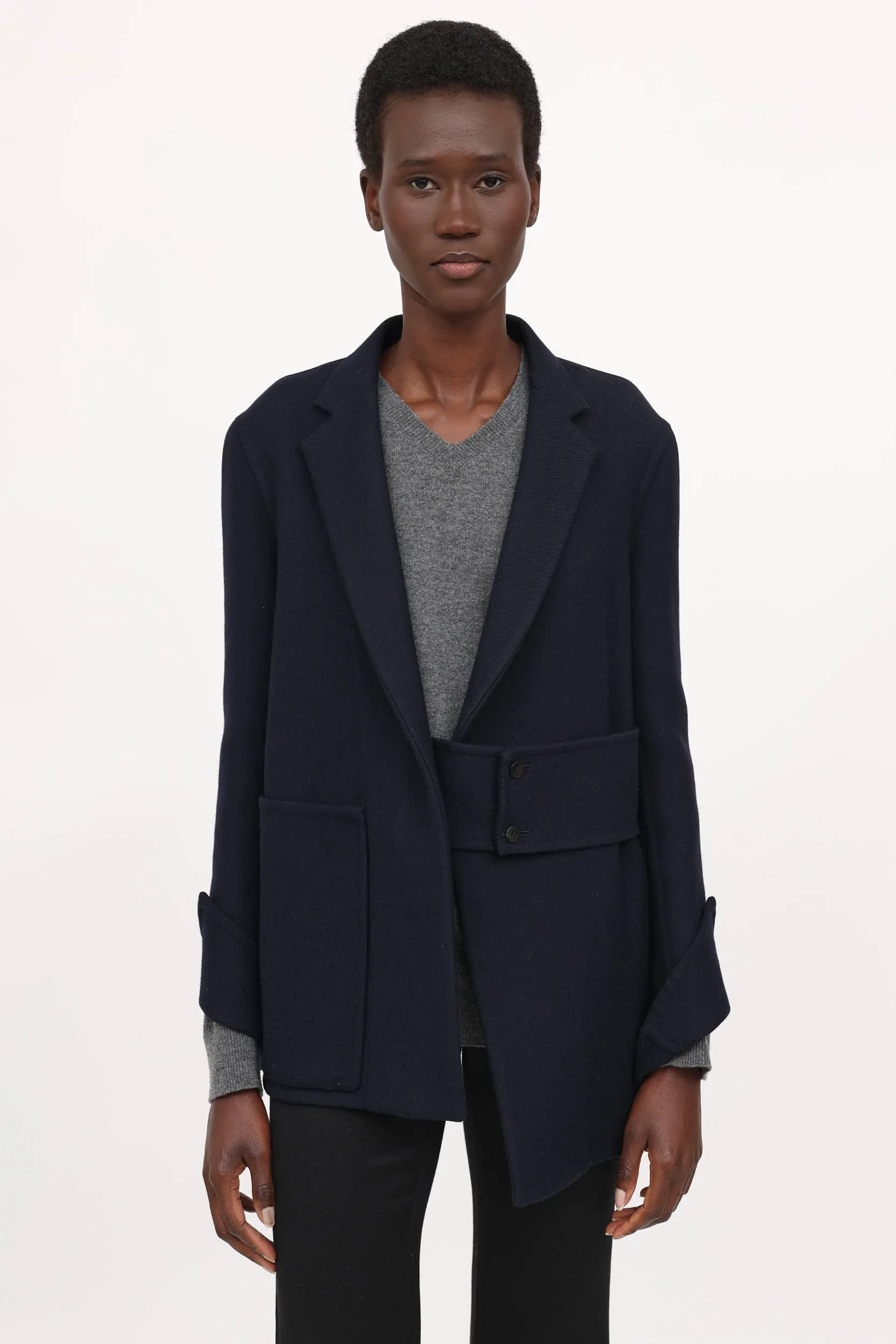 Wool Belted Jacket sold by VSP Consignment