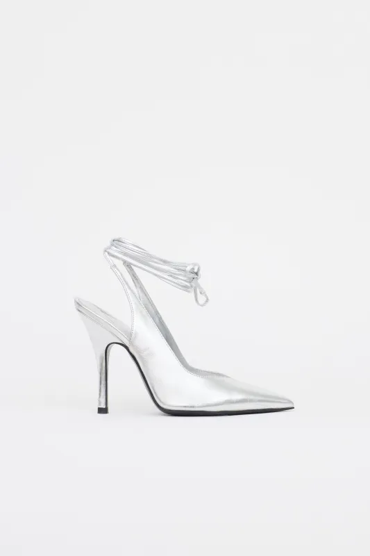 Metallic Leather Venus Pump made by The Attico