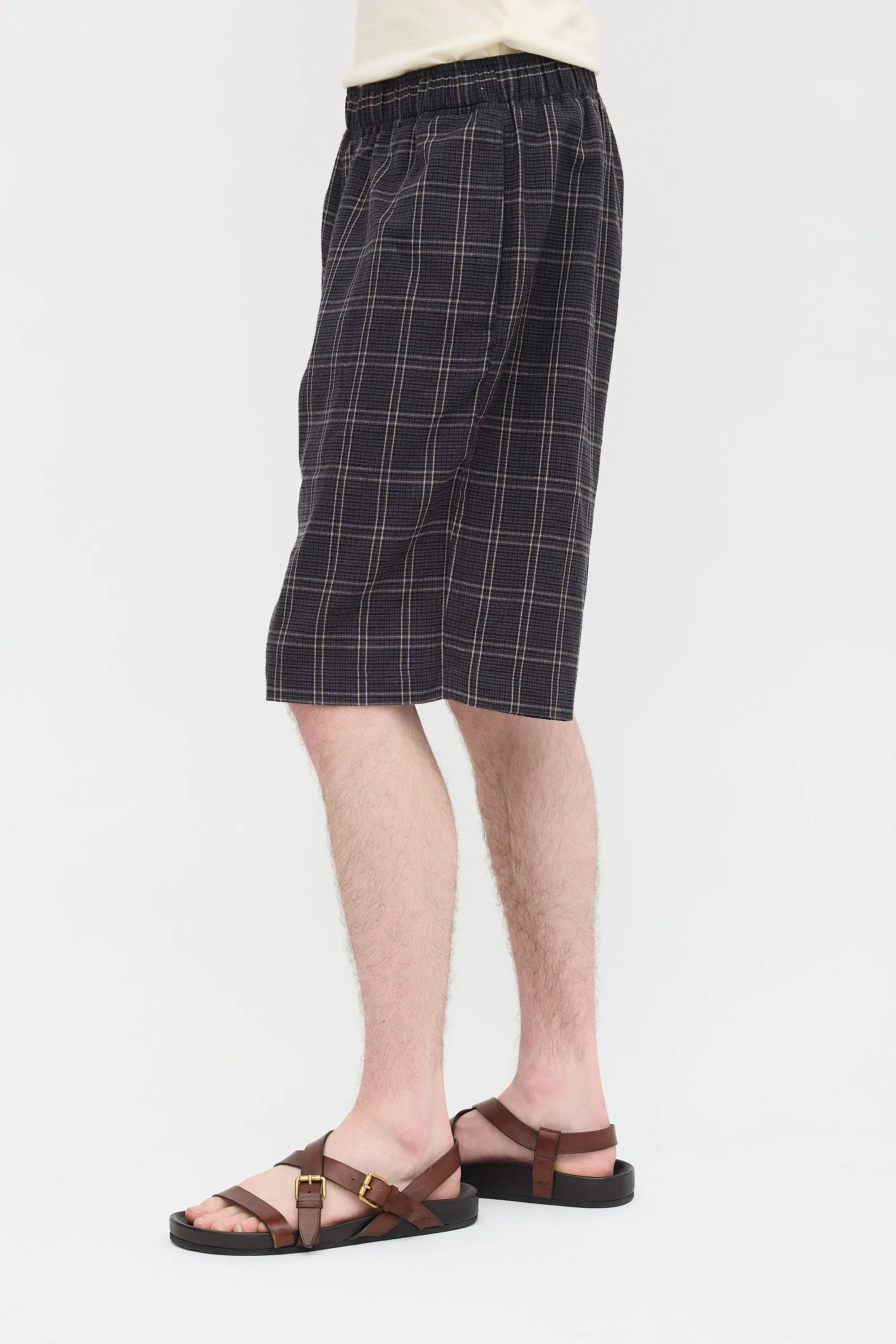 Plaid Drape Shorts sold by VSP Consignment product image thumbnail 3