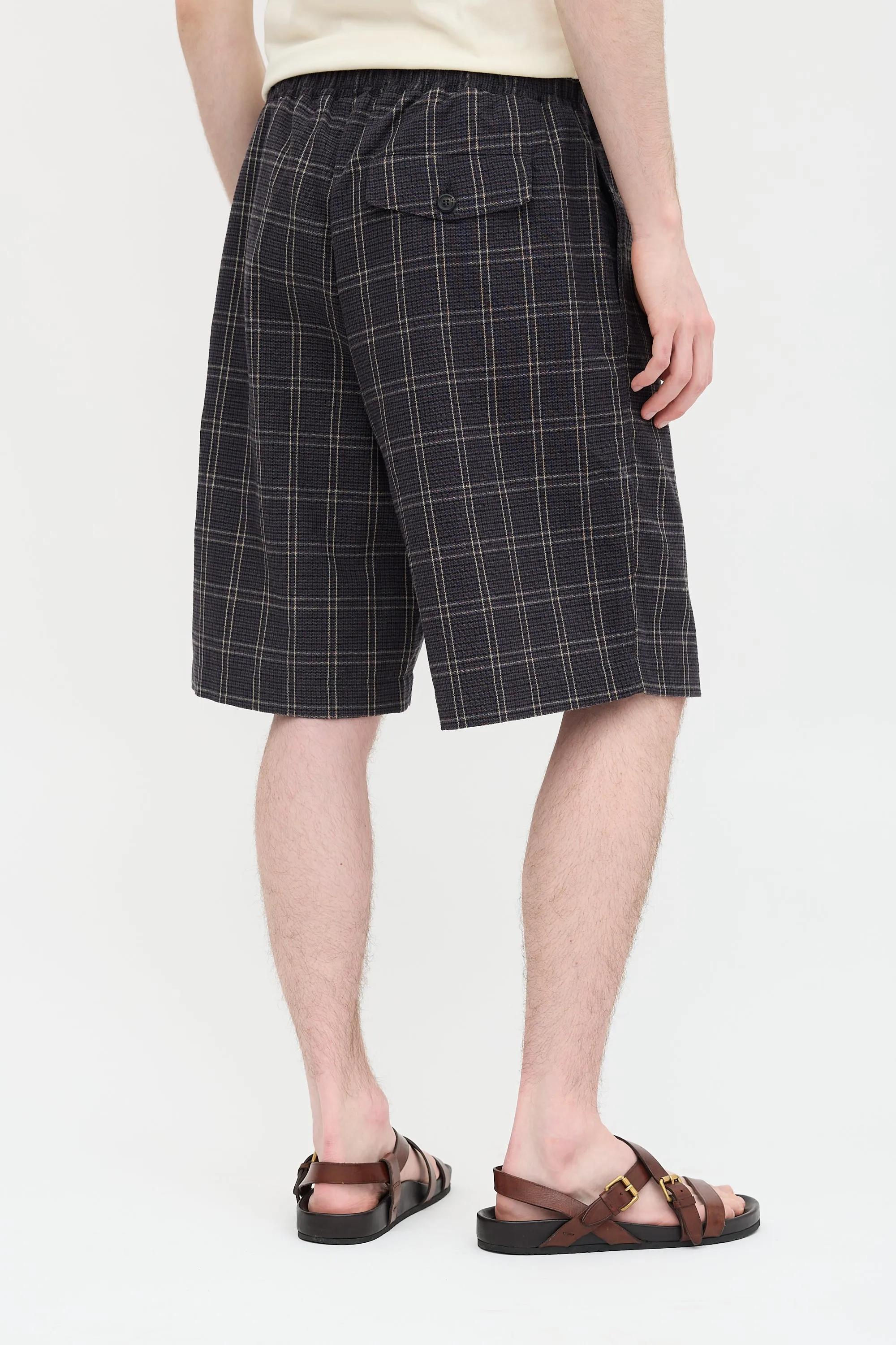 Plaid Drape Shorts sold by VSP Consignment product image thumbnail 4