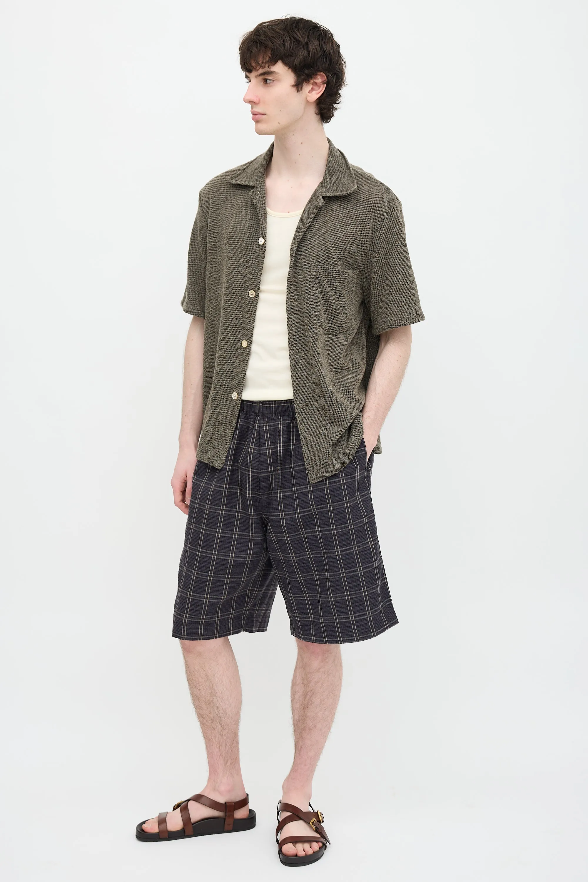 Plaid Drape Shorts sold by VSP Consignment product image thumbnail 2
