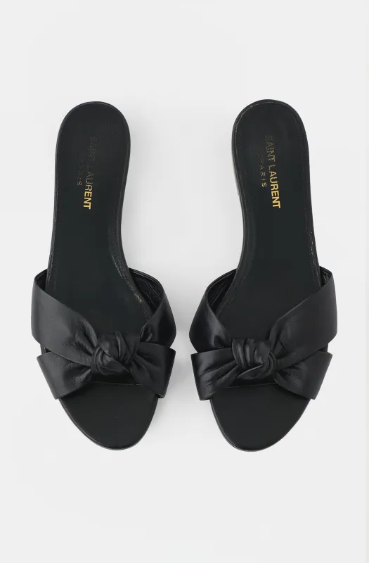 Leather Knotted Bianca Sandal made by Yves Saint Laurent