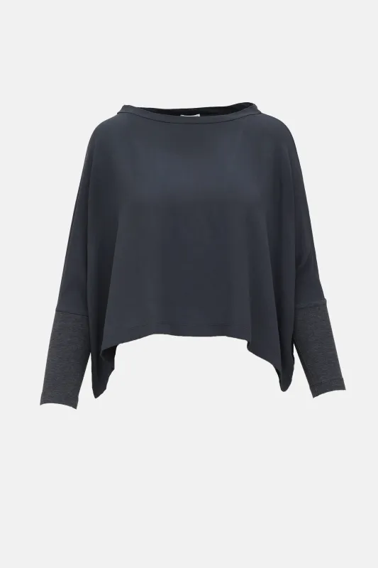 Silk Panelled Top made by Brunello Cucinelli