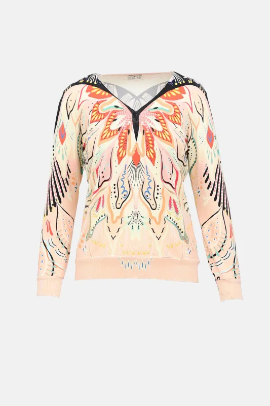 Silk Floral Knit Sweater made by Etro