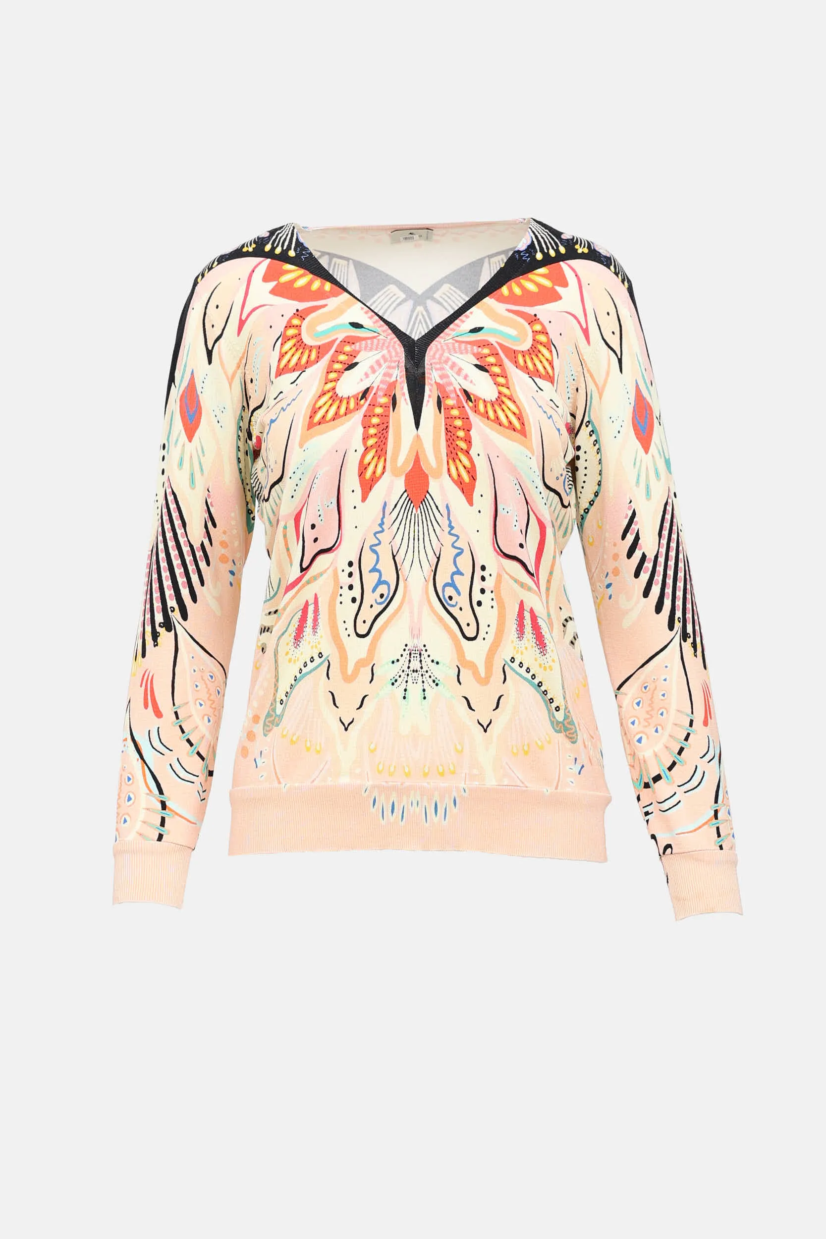 Silk Floral Knit Sweater sold by VSP Consignment