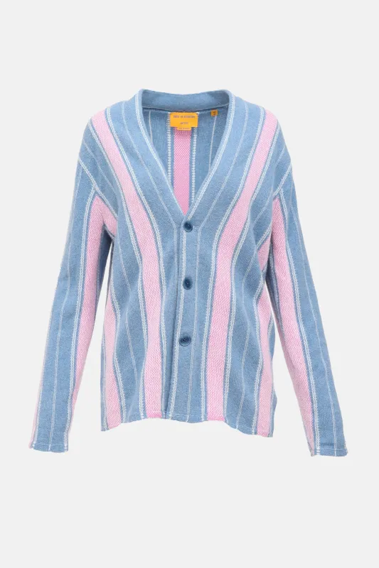 Cashmere Striped Baja Cardigan made by Guest In Residence