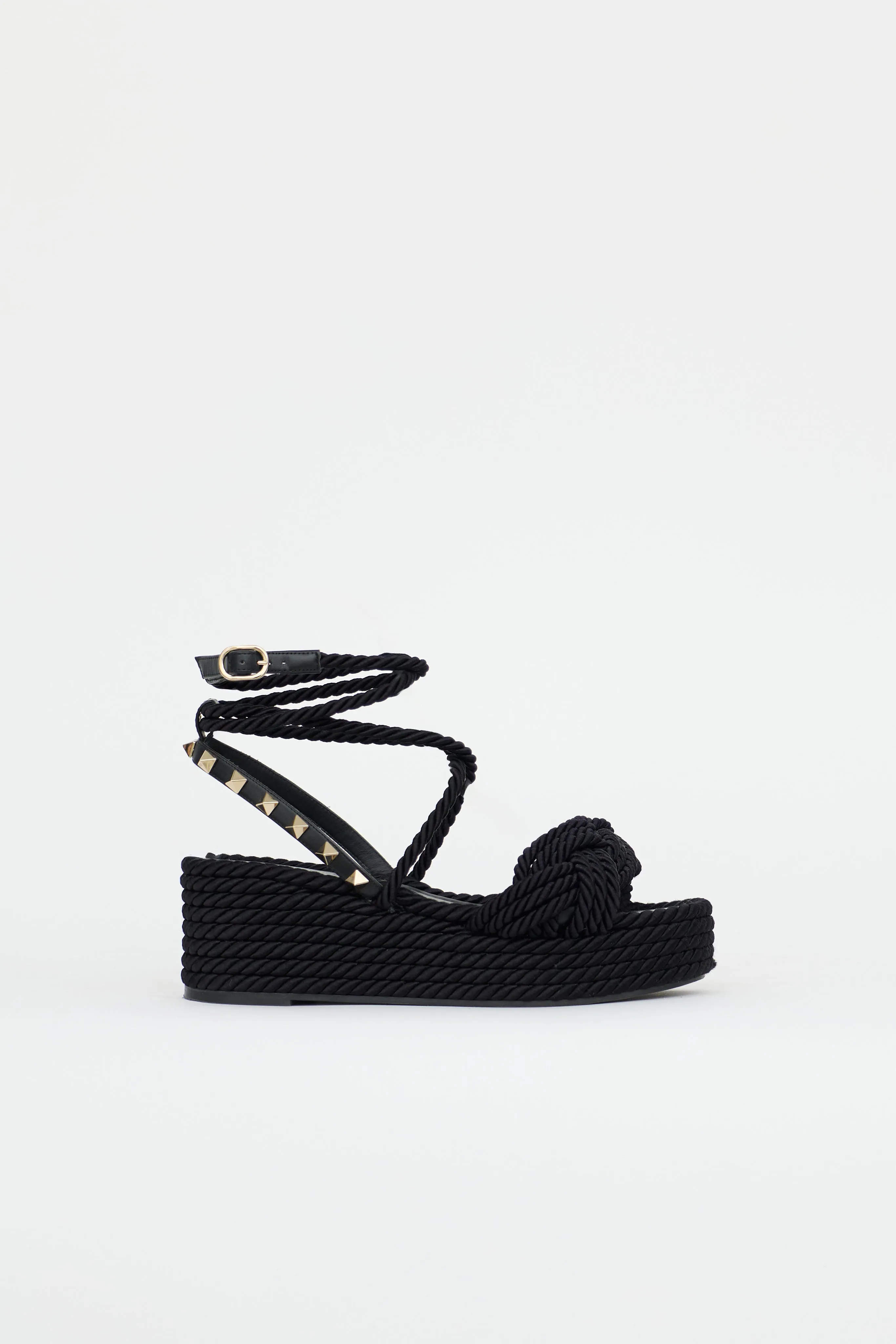 Rope & Rockstud Platform Sandal sold by VSP Consignment