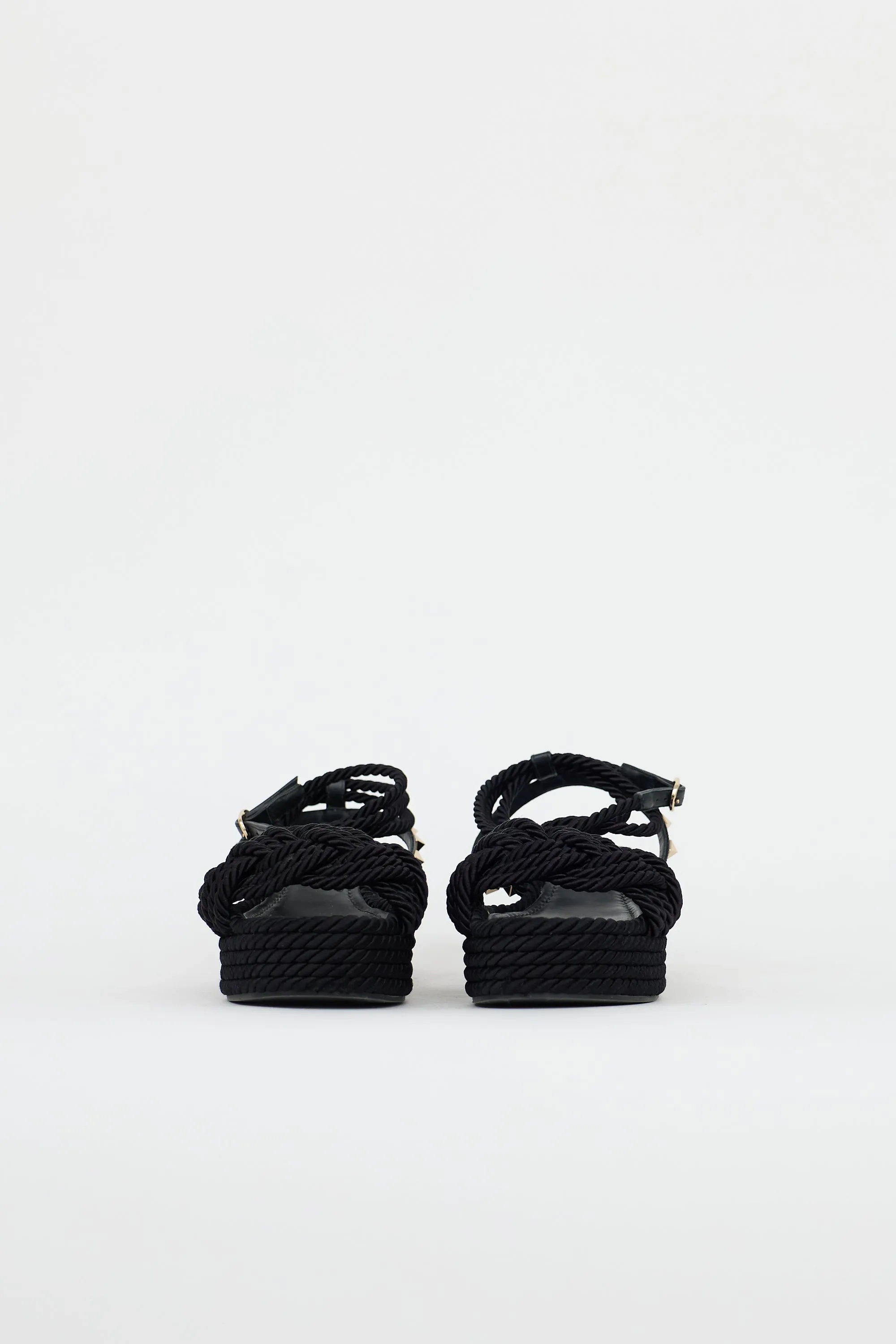 Rope & Rockstud Platform Sandal sold by VSP Consignment product image thumbnail 3
