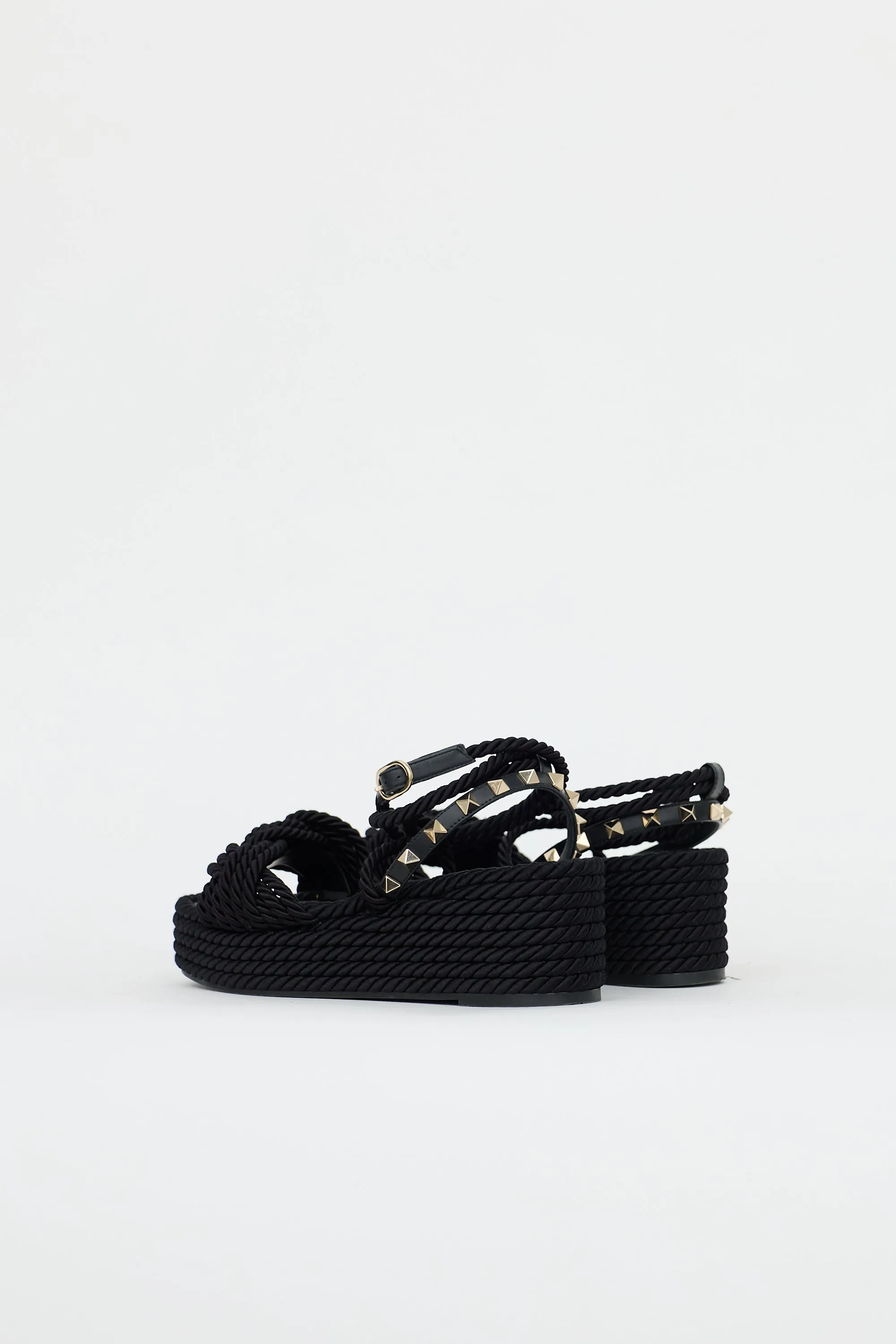 Rope & Rockstud Platform Sandal sold by VSP Consignment product image thumbnail 4