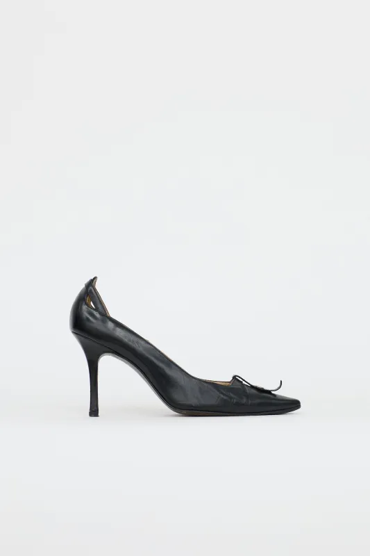 Vintage Leather Lazardo Pump made by Manolo Blahnik