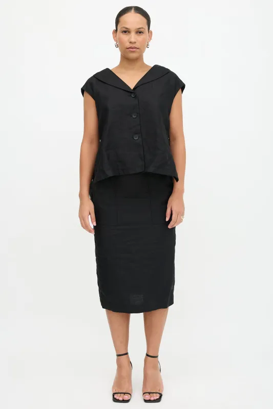 Linen Layered Dress made by MaxMara