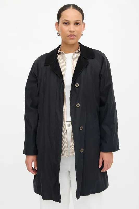 Corduroy Trimmed Car Coat made by Burberry