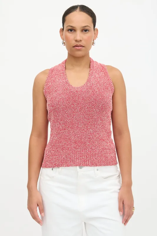 Bouclé Knit Tank Top made by Salvatore Ferragamo