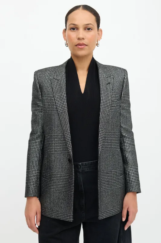 2019 Metallic Tweed Blazer made by Yves Saint Laurent